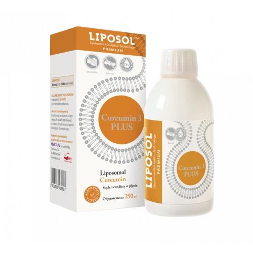 Liposol - Liposomalna kurkumina 95% Curcumin 3 PLUS - 250 ml Liposol - Liposomalna kurkumina 95% Curcumin 3 PLUS - 250 ml